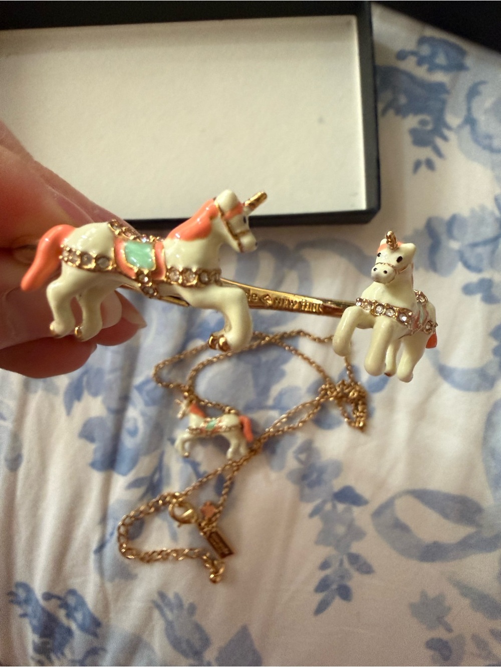 Kate Spade ♠️ 🦄 Unicorn Necklace and Bracelet Set - Picture 3 of 5